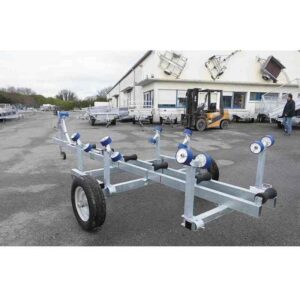 Chariot de mise à l'eau 1 essieu et manutention - remorque cassante - PTAC : 1300Kg