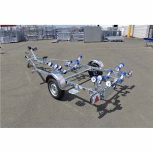 Porte bateau immergeable SUN WAY - D1857 - PTAC : 750Kg - Kit rouleaux - 1 essieu