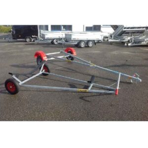 Remorque et chariot de mise à l'eau pour dériveurs - PTAC 350 Kg