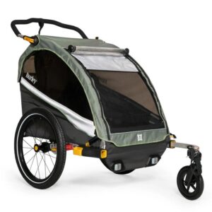 Burley Remorque Vélo - D' Lite X pour 1-2 Enfants - sage green/charcoal