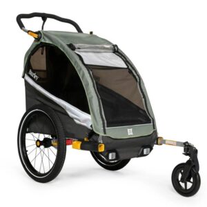 Burley Remorque pour Vélo - D'Lite X Single pour 1 Enfant - sage green/charcoal