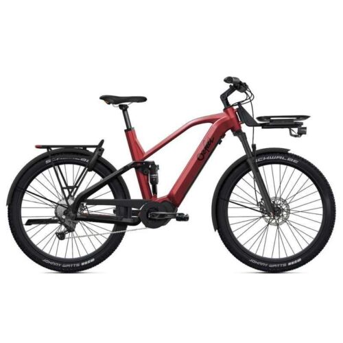 VTT tout suspendu électrique​ O2Feel Vern FS 7 Adventure Shimano Cues 9V 720 Wh 27.5&Prime; Rouge