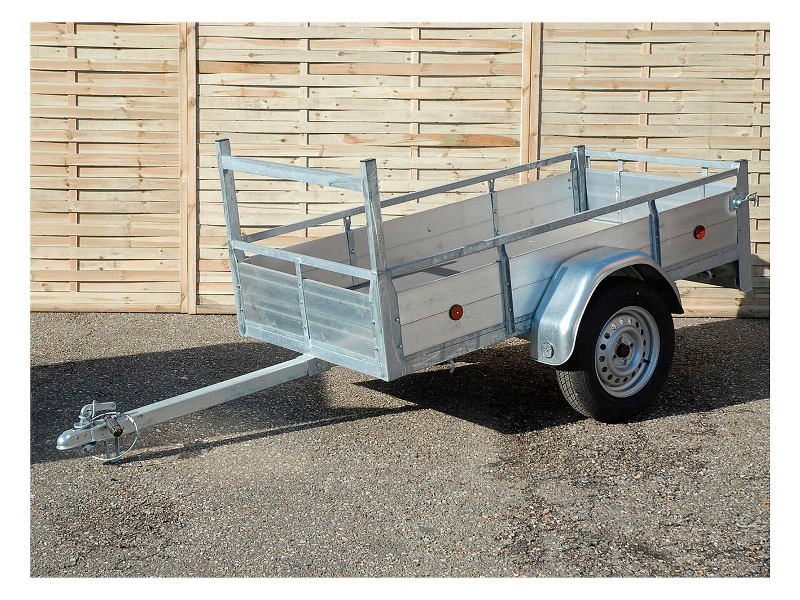 Remorque 200x100 cm aluminium simple essieu – Image 5